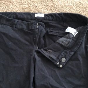 Black, slightly stretchy pants